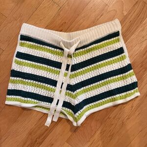 Aligne Faro Crochet Knitted Shorts NWT size M $130